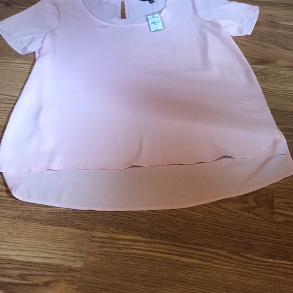 Light Pink Express High Low Tee - Picture 3 of 4